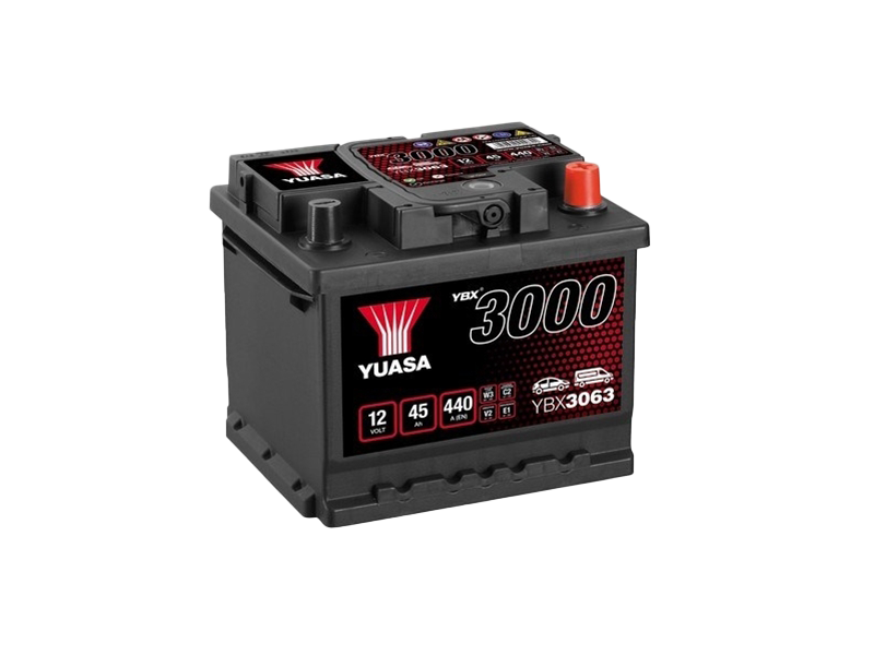 YBX3063 45 Ah,  akkumulátor,  autó,  személygépjármű